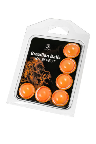 Набор из 6 шариков с массажным маслом Brazilian Balls с разогревающим эффектом фото 3