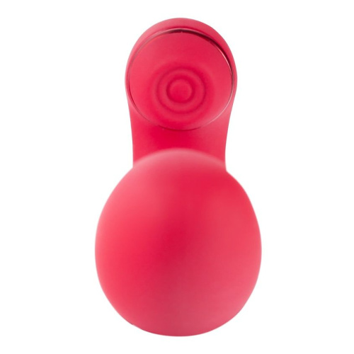 Красный вибратор-кролик с осцилляцией Lalita - 23 см. фото 5