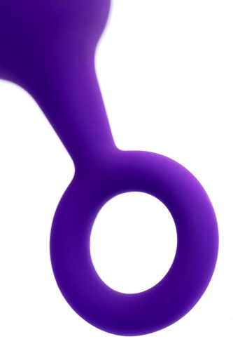 Фиолетовая анальная втулка с ограничительным колечком - 11,5 см. фото 9