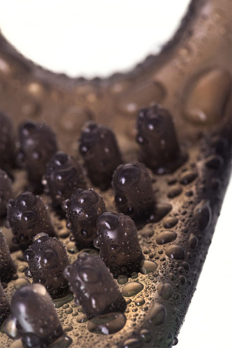 Дымчатое эрекционное кольцо с точками фото 3