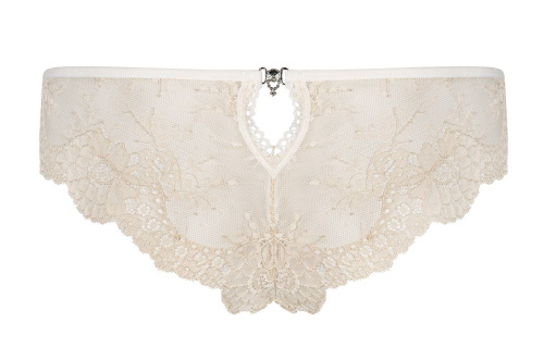 Кружевные трусики Bisquitta с вырезом и брошкой на попке фото 4