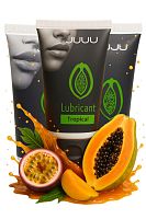 Набор из 3 съедобных лубрикантов JUJU со вкусом тропических фруктов