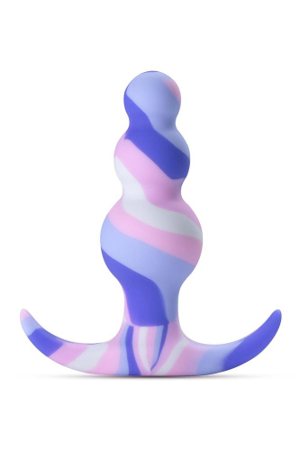 Анальная пробка с цветными разводами Twilight - 7,6 см. Анальная пробка с цветными разводами Twilight - 7,6 см.