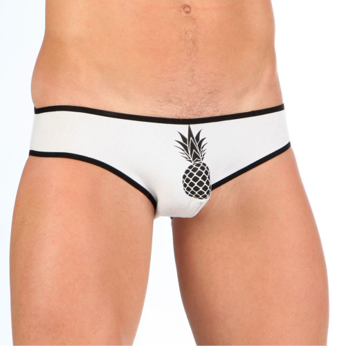 Набор из 3 эротических трусов-слипов с принтом-ананасом Набор из 3 эротических трусов-слипов с принтом-ананасом