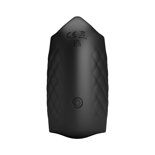 Черный мастурбатор с вибростимуляцией головки Black Glans Trainer фото 4