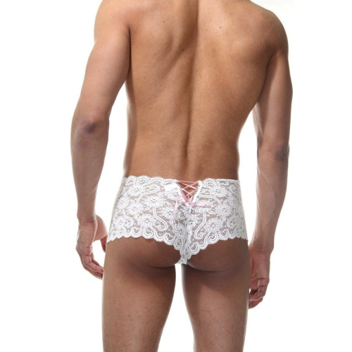 Мужские кружевные трусы-хипсы фото 2