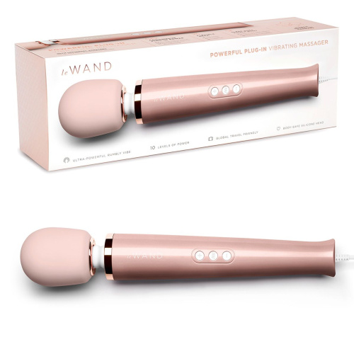 Проводной жезловый вибромассажер Le Wand Powerful Plug-In Vibrating Massger - 34 см. фото 5
