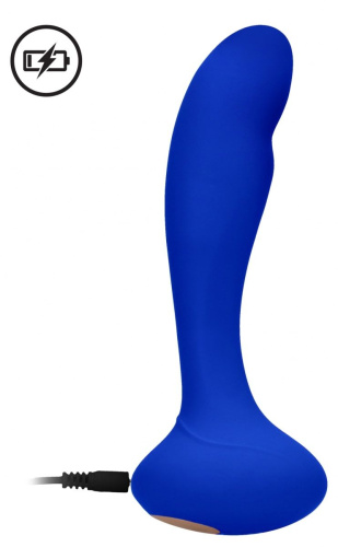 Синий вибростимулятор точки G Finesse - 17,5 см. фото 2