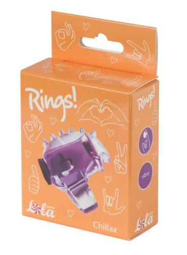 Фиолетовая насадка на палец Rings Chillax фото 2