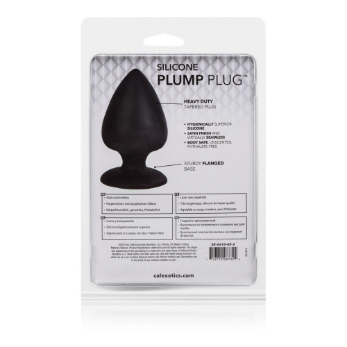 Анальная пробка из силикона  Silicone Plump Plug - 9,9 см. фото 3