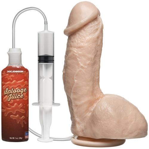 Фаллоимитатор с имитацией семяизвержения The Amazing Squirting Realistic Cock - 18,8 см. фото 2