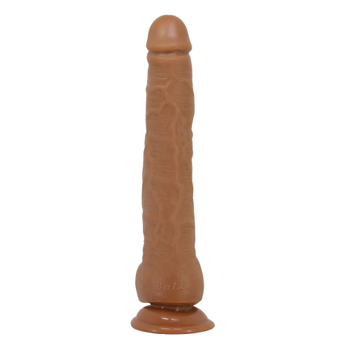 Темно-бежевый фаллоимитатор-гигант на присоске Dick - 28 см. фото 4