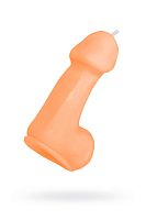 Оранжевая свеча в форме пениса - 47 гр.