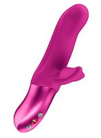 Лиловый вибратор-пульсатор Bi Stronic Fusion - 21,9 см.