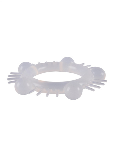 Эластичное эрекционное кольцо с шишечками и шипами фото 6