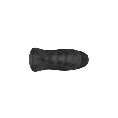 Черная анальная виброёлочка Anal Bead Vibrator с пультом ДУ фото 7