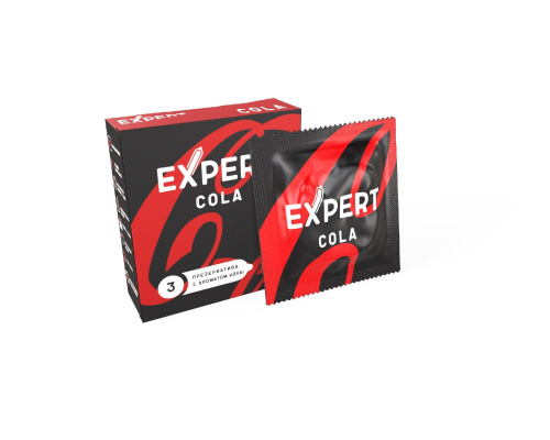Презервативы с ароматом колы Expert Cola - 3 шт. фото 2