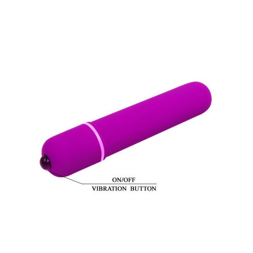 Фиолетовая вытянутая вибропуля - 10,2 см. фото 4