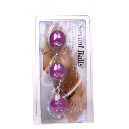 Фиолетовые вагинальные шарики на веревочке фото 2