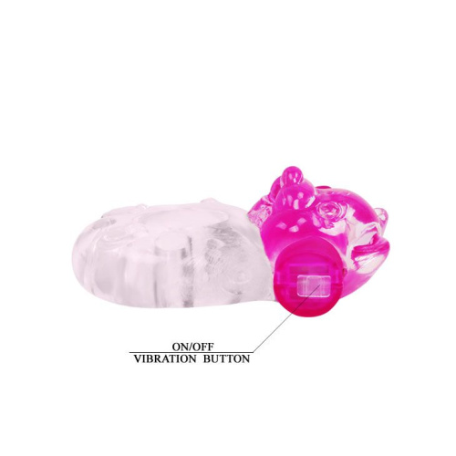 Мастурбатор-вагина с вибрацией от съёмного кольца - 14 см. фото 7