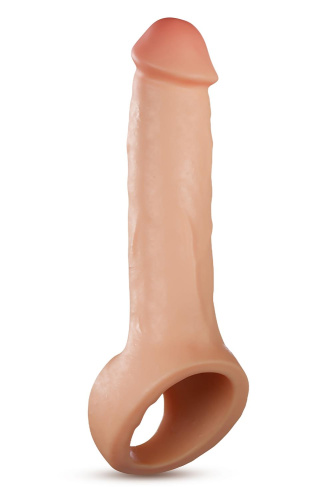 Телесная насадка-удлинитель Thrive 8.75 Inch Realistic Penis Extender Sleeve - 22,2 см. фото 2