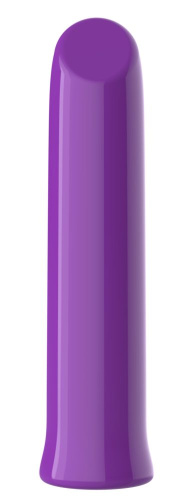Фиолетовый перезаряжаемый мини-вибратор - 13,7 см. Фиолетовый перезаряжаемый мини-вибратор - 13,7 см.