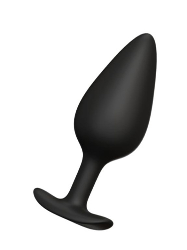Черная анальная пробка Butt plug №04 - 10 см. фото 3