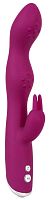 Фиолетовый вибратор A & G-Spot Rabbit Vibrator для стимуляции зон G и A - 23,6 см.