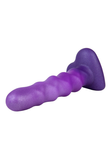 Фиолетовый нереалистичный дилдо Unicorn - 17,5 см. фото 4
