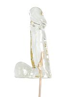 Прозрачный леденец в форме пениса со вкусом пина колада - 173 гр.