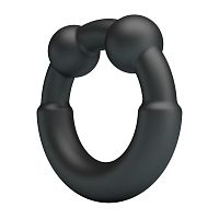 Черное эрекционное кольцо Meco