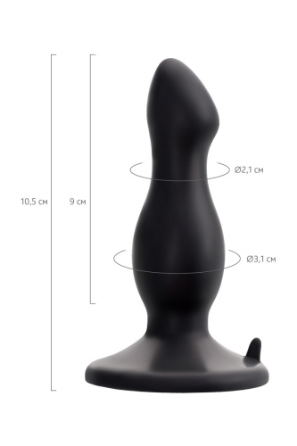 Черная анальная втулка Antlia - 10,5 см. фото 7