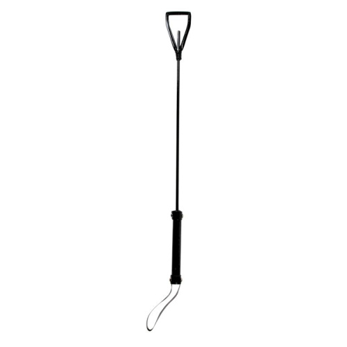 Виниловый черный стек Riding Crop Bare Bondage - 70 см. Виниловый черный стек Riding Crop Bare Bondage - 70 см.