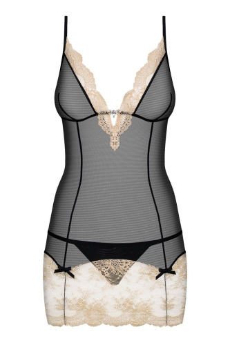 Облегающая сорочка Bisquella с ажурным подолом фото 3