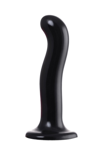 Черный стимулятор для пар P&G-Spot Dildo Size M - 18 см. фото 4