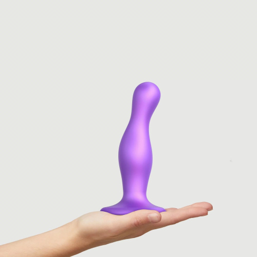 Фиолетовая насадка Strap-On-Me Dildo Plug Curvy size M фото 2 Фиолетовая насадка Strap-On-Me Dildo Plug Curvy size M фото 2