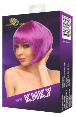 Фиолетовый парик  Кику фото 3