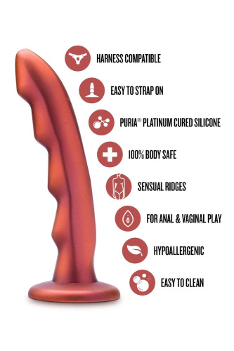 Красная насадка-фаллоимитатор Jealousy 7 Inch Pegging Dildo - 17,8 см. фото 5