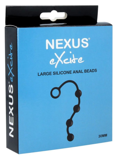 Черная анальная цепочка NEXUS Excite L - 27 см. фото 2