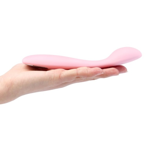Нежно-розовый клиторальный вибратор Keri - 17 см. фото 4