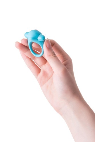 Голубое эрекционное силиконовое кольцо TOYFA A-Toys фото 6
