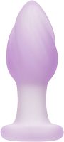 Сиреневая анальная пробка Ridge Probe с вибрацией - 9,5 см.