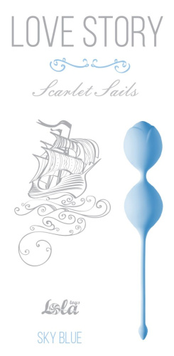 Голубые вагинальные шарики Scarlet Sails фото 2