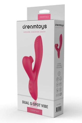 Розовый вибратор-кролик Dual G-Spot Vibe - 22,5 см. фото 4