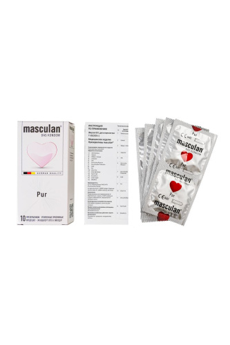 Супертонкие презервативы Masculan Pur - 10 шт. фото 5