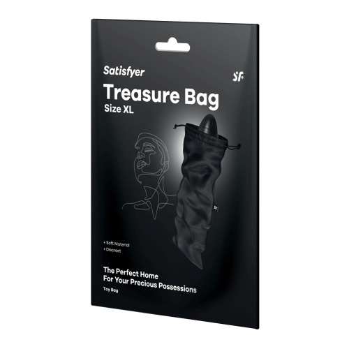 Черный мешочек для хранения игрушек Treasure Bag XL фото 2
