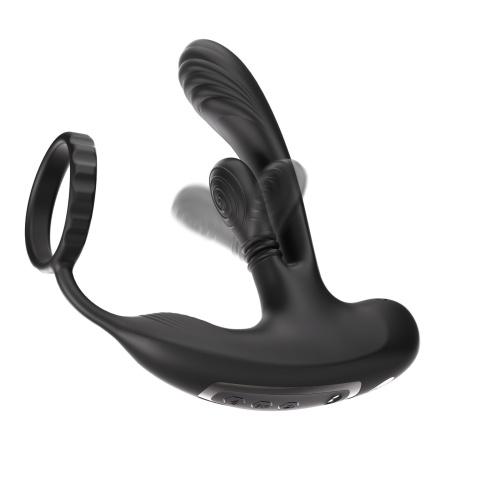 Черный инновационный масcажер простаты Hero с технологией массажа на 360 градусов фото 3