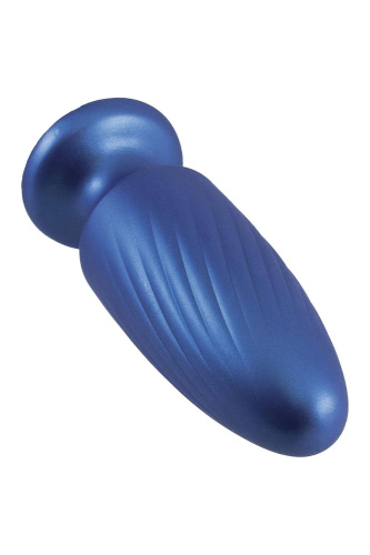 Синяя анальная пробка G Stuck Silicone Anal Plug - 13,5 см. фото 3