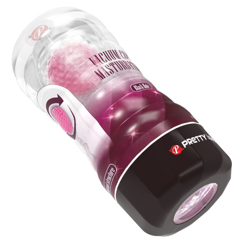 Прозрачный текстурированный мастурбатор Vacuum Cup Masturbator Black Hole фото 4