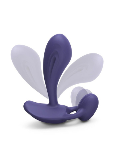 Темно-синий вибромассажер Witty P&G Vibrator with Remote Control фото 2